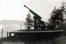 35 - <strong>Kanoner på Ramsflog.</strong> Bildet er fra første verdenskrig 1914 - 1918. Hydro monterte luftvernkanoner på Ramsflog og på Hydro-området  til forsvar av fabrikkene mot angrep fra luftskip (Zeppelinere)